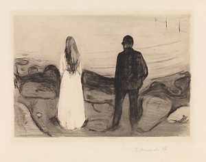 Edv. Munch, the lonely ones 1896