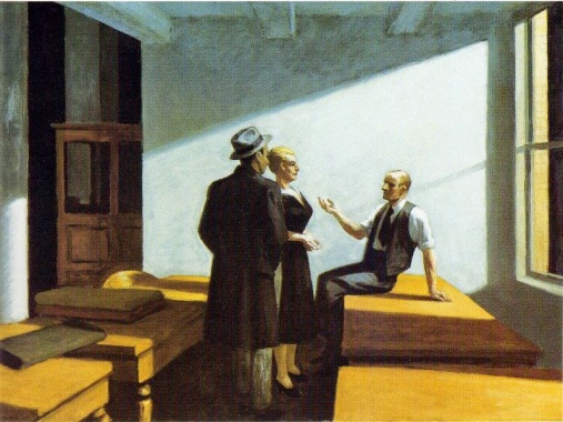 Hopper conference at night 1949 Διάσκεψη το βράδυ Ιδιωτική Συλλογή